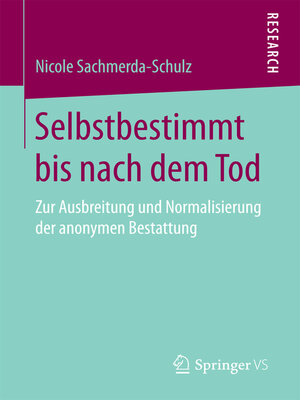 cover image of Selbstbestimmt bis nach dem Tod